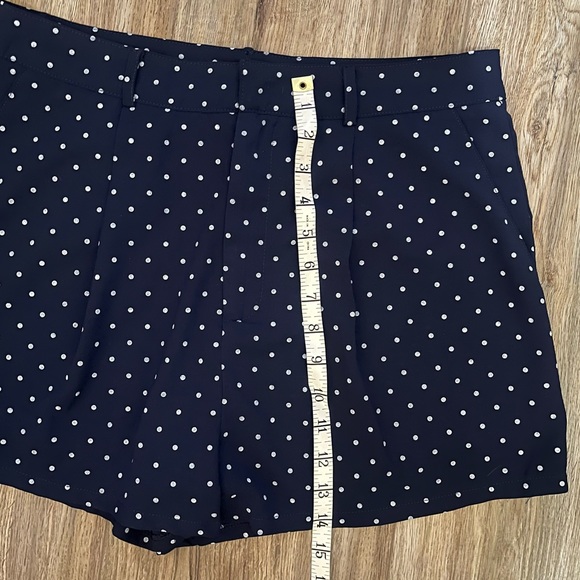 NWT Navy White Polka Dot She + Sky High Waist Shorts - Picture 3 of 7